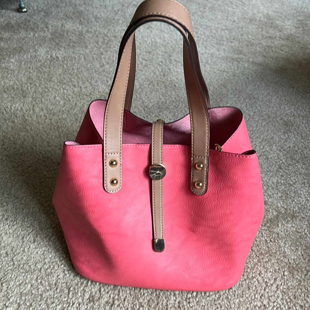 Charming Charlie Coral Bag
